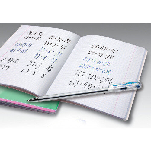 Pentel Superb Ballpoint Pen Fine Blue (Pack of 12) BK77-C