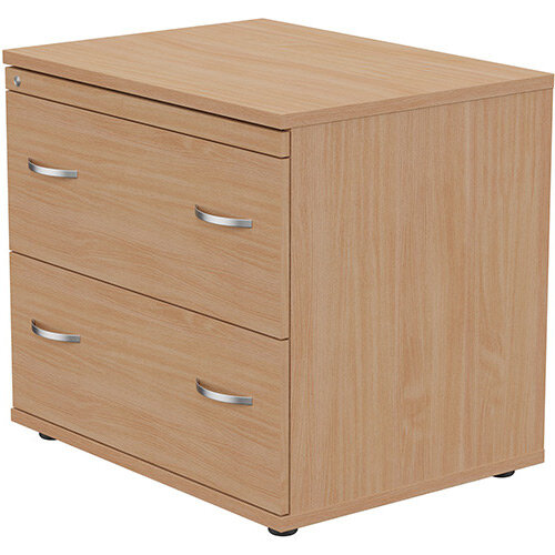 2 Drawer Side Filer Cabinet Beech  - Universal Storage Can Be Used Alone Or Accompany The Switch, Komo or Ashford Ranges Additional Image 1