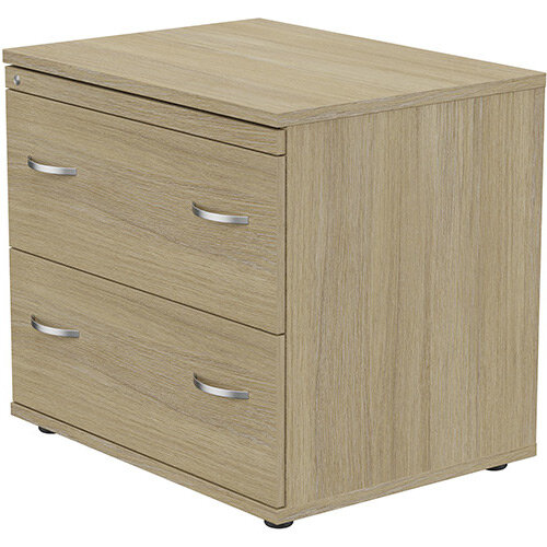 2 Drawer Side Filer Cabinet Urban Oak  - Universal Storage Can Be Used Alone Or Accompany The Switch, Komo or Ashford Ranges Additional Image 2