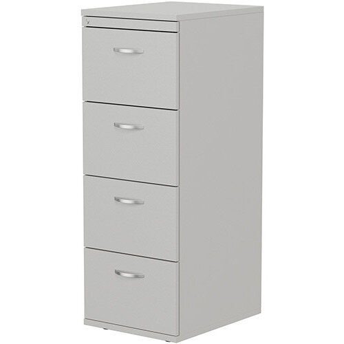 4 Drawer Wooden Filing Cabinet in Grey Height 1320mm  - Universal Storage Can Be Used Alone Or Accompany The Switch, Komo or Ashford Ranges Additional Image 2