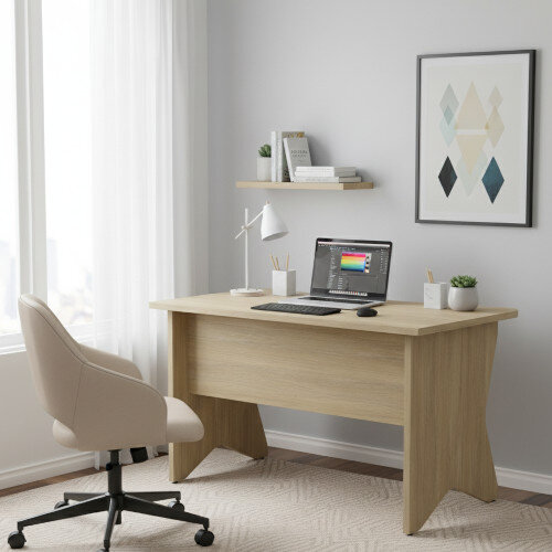 Home Office Medici Desk W1200xD700mm 25mm Desktop & Legs Urban Oak Additional Image 7
