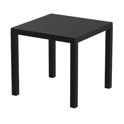 ARES Square Table - 800x800mm - Black - Outdoor & Indoor - Height 750mm Additional Image 3