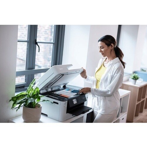 Brother MFCJ5340DW Inkjet Multifunctional Printer A4 and A3 Print - Print, Scan, Copy - iPrint, AirPrint, WiFi Direct, Wireless, Network, USB - Colour: White - Colour - Scan