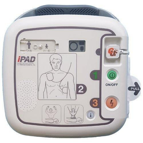 CU Medical Sp1 Semi Automatic Defibrillator With Carry Case - Front View