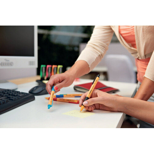 Stabilo Pointball Retrct Pen Blue (Pack of 10) 6030/41