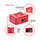 Burg Wachter Cash Box 8" Red Combination Lock H90 x W200 x D160mm - Features external