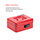 Burg Wachter Cash Box 8" Red Combination Lock H90 x W200 x D160mm - Closed with content list