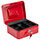Burg Wachter  Cash Box 8" Red Key Lock H90 x W200 x D160mm Additional Image 1