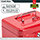 Burg Wachter  Cash Box 8" Red Key Lock H90 x W200 x D160mm Additional Image 3