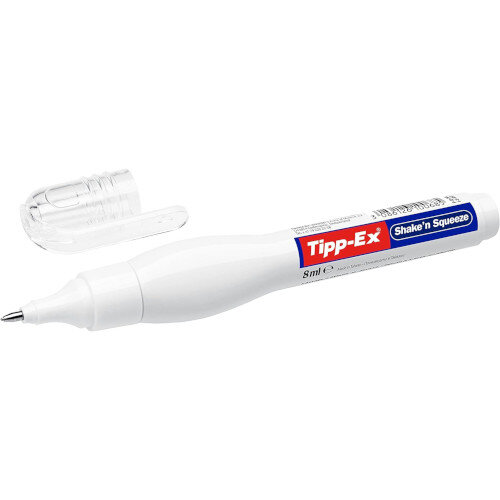 Tipp-Ex Shake n Squeeze Correction Fluid Pen Pack 10 Ref 802422 - Without Cap