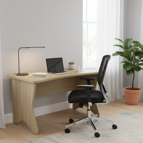 Home Office Medici Desk W1200xD700mm 25mm Desktop & Legs Urban Oak Additional Image 1