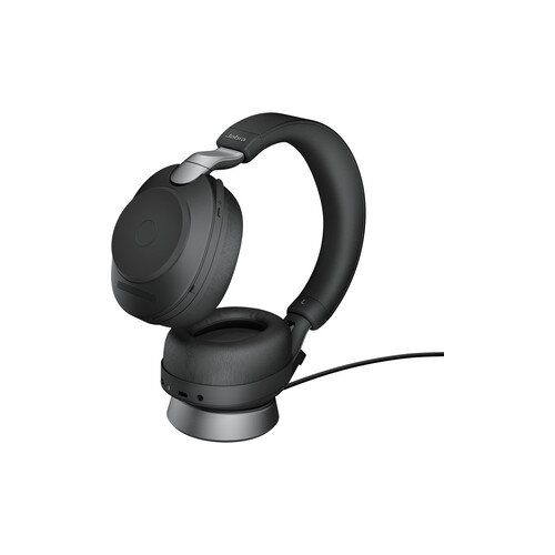 Jabra Evolve2 85 Wireless Over-the-head Stereo Headset - Black - Supra-aural - Bluetooth - 28599-989-989 at HuntOffice.ie