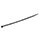 StarTech.com 100 Pack 10 Inches Cable Ties - Black Extra Large Nylon/Plastic Zip Tie - Adjustable Electrical/Network Cable Wraps/-40 to +85C Temp/94V-2 Fire & UL Rated TAA, Releasable cable tie, Nylon, Plastic, Black, 6.8 cm, V2, -40 - 85 C Additional Image 1