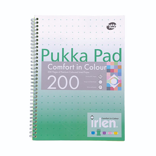 Pukka Pad Irlen A5 Jotta - 200 Tinted Pages, Green, Pack of 3 Additional Image 2