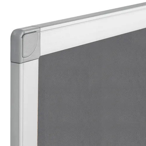 Q Connect Notice Board 1200 x 900mm Aluminium Frame Grey