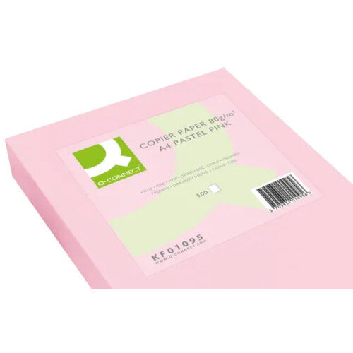 Close-up of Q-Connect Pink A4 Paper – Ideal for Vibrant Prints