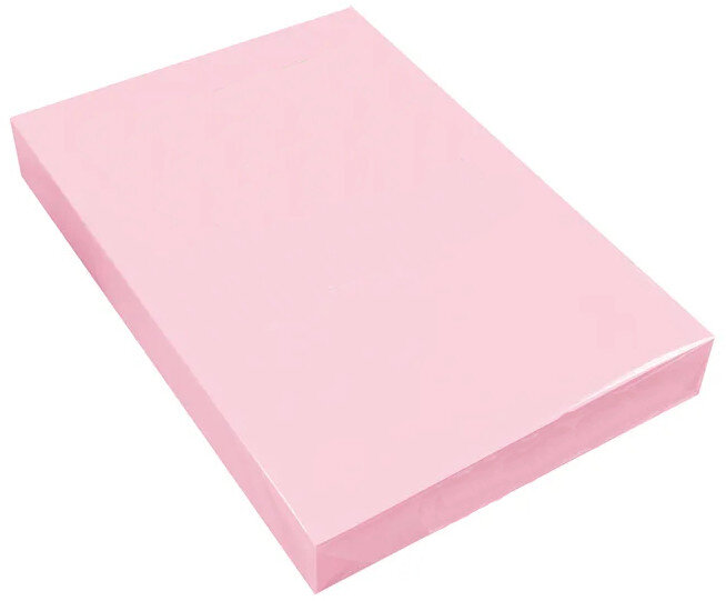 Stack of Q-Connect Pink A4 Sheets Ready for Printing