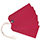 Q-Connect Strung Tag 120x60mm Red Pack of 1000 KF01627