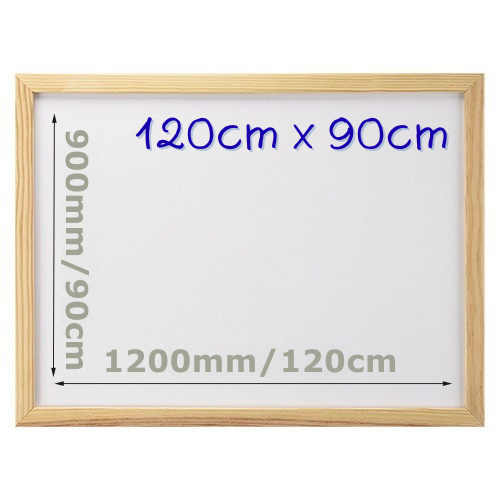 Q-Connect Wooden Frame Whiteboard 1200x900mm (KF03572) Additional Image 4