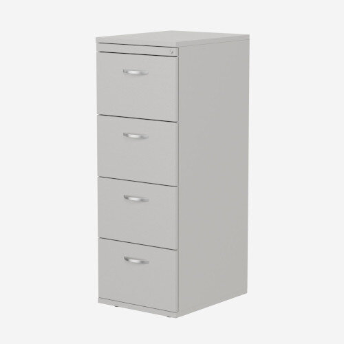 4 Drawer Wooden Filing Cabinet in Grey Height 1320mm  - Universal Storage Can Be Used Alone Or Accompany The Switch, Komo or Ashford Ranges Additional Image 1