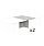 Kito W5000mmxD1400mm Grey D-End Boardroom Table With Panel Leg Base - 14-16 Person Seating Capacity Additional Image 1