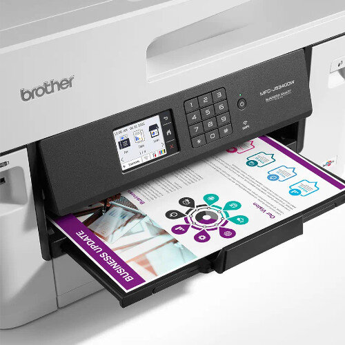Brother MFCJ5340DW Inkjet Multifunctional Printer A4 and A3 Print - Print, Scan, Copy - iPrint, AirPrint, WiFi Direct, Wireless, Network, USB - Colour: White PTRBRT05340 at Hunt Office Ireland - Printed Document