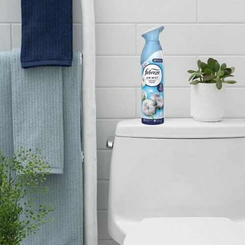Febreze Air Freshener Spray Cotton Fresh 185ml C008326 - In Bathroom