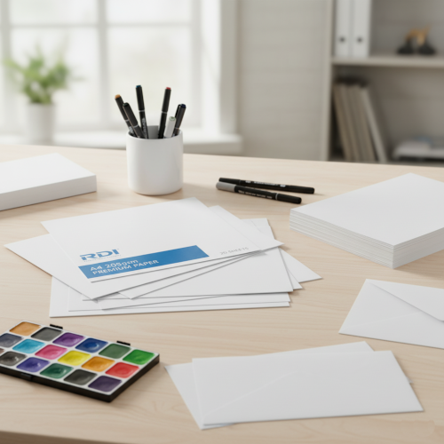 RDI Office Card A4 White 205gsm Pack of 20 Sheets Additional Image 1