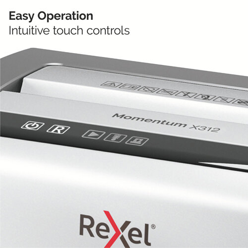 Rexel Momentum X312 Paper Shredder - P3, Cross Cut Security, 23L Bin Capacity for Home and Office Use Additional Image 8