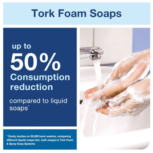 Tork S4 Mild Foam Hand Cleaning Soap 1 Litre Cartridge Refills (6 Pack) 520501