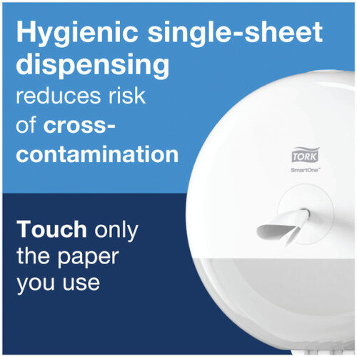 Tork T9 SmartOne Twin Mini Toilet Paper Plastic Dispenser 682000