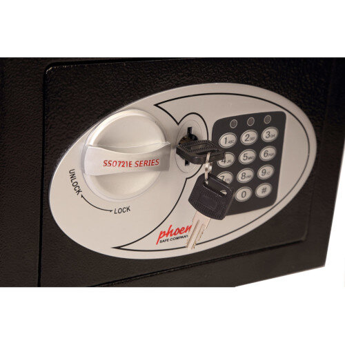 key and lock Phoenix Home and Office Security Safe Electric Lock Black SS0721E