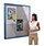Heavy Duty Tamperproof Slimline Lockable Office Noticeboard Aluminium Frame HxW 1200x1200mm Additional Image 1