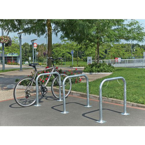 Galvanised Sheffiel Cycle Stands, Surface Mounted 394462 Additional Image 1