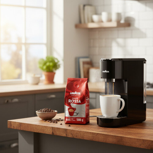 Lavazza Qualita Rossa Coffee Beans - 1kg Bag, Rich and Full-Bodied Flavour
