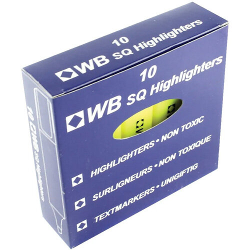WB SQ Bright Highlighter Pen Pk 10