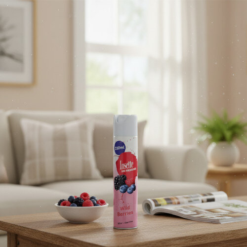 Insette Air Freshener Pack of 1 Aerosol Spray Can 300ml Wild Berries