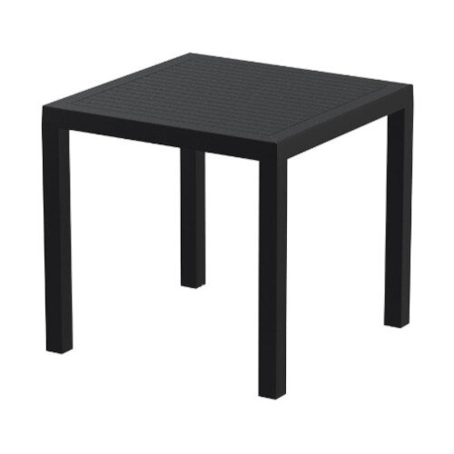 ARES Square Table - 800x800mm - Black - Outdoor & Indoor - Height 750mm Additional Image 1