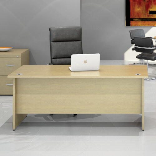 Panel End Desk Rectangular W1800xD800xH725mm Beech Ashford Additional Image 1