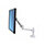 Ergotron LX - Mounting kit (articulating arm, desk clamp mount, pole, extension bracket) for LCD display - aluminium, durable steel - white - screen size: up to 32" - desk-mountable