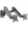 Manhattan TV &amp; Monitor Mount, Wall, Full Motion (Gas Spring), 2 screens, Screen Sizes: 17-32", Black, Dual Screen, VESA 75x75 to 100x100mm, Max 8kg (each), Tilt &amp; Swivel with 3 Pivots, Lifetime Warranty