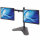 Manhattan TV &amp; Monitor Mount, Desk, Double-Link Arms, 2 screens, Screen Sizes: 10-27&quot;, Black, Stand Assembly, Dual Screen, VESA 75x75 to 100x100mm, Max 8kg (each), Lifetime Warranty