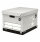 5 Star Facilities FSC Storage Box &amp; Lid Self-Assembly W336xD391xH285mm Grey [Pack 10]