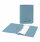 5 Star Office Transfer Spring Pocket File Recycled Mediumweight 285gsm Foolscap Blue [Pack 25]