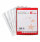 5 Star Office Punched Pocket Polypropylene Top and Side-opening 50 Micron A4 Glass Clear [Pack 100]