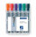 Staedtler Lumocolor Flipchart Markers Dry-safe Bullet Tip 2mm Wallet Asstd Colours Ref 356WP6 [Pack 6]