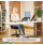 Women at Desk Using Laptop Stand Fellowes I-Spire Series Quick Lift Adjustable Laptop Stand - Ergonomic - Foldable - Black - Fits Up to 17” Laptops 8212001