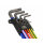 C1997LM/9P Metric Long Ball End Coloured Hex L-Key Set, 9 Piece