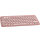 Logitech Pebble Keys 2 K380s keyboard RF Wireless + Bluetooth QWERTY UK English Pink