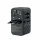 Verbatim UTA-06 GaN III Universal Travel Adapter 2x USB-C PD 100W + QC4+/2x USB-A QC 3.0 Black 32121